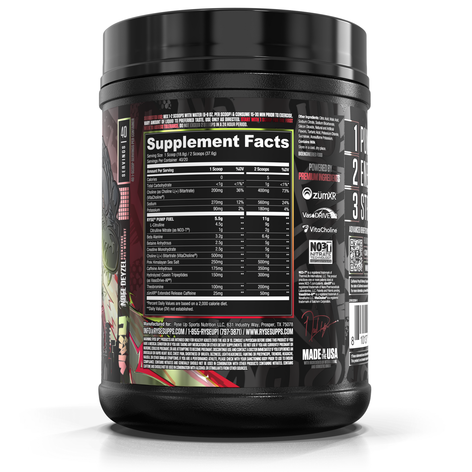 Godzilla Pre-Workout | RYSE Supps Sour Watermelon - RYSE Supplements