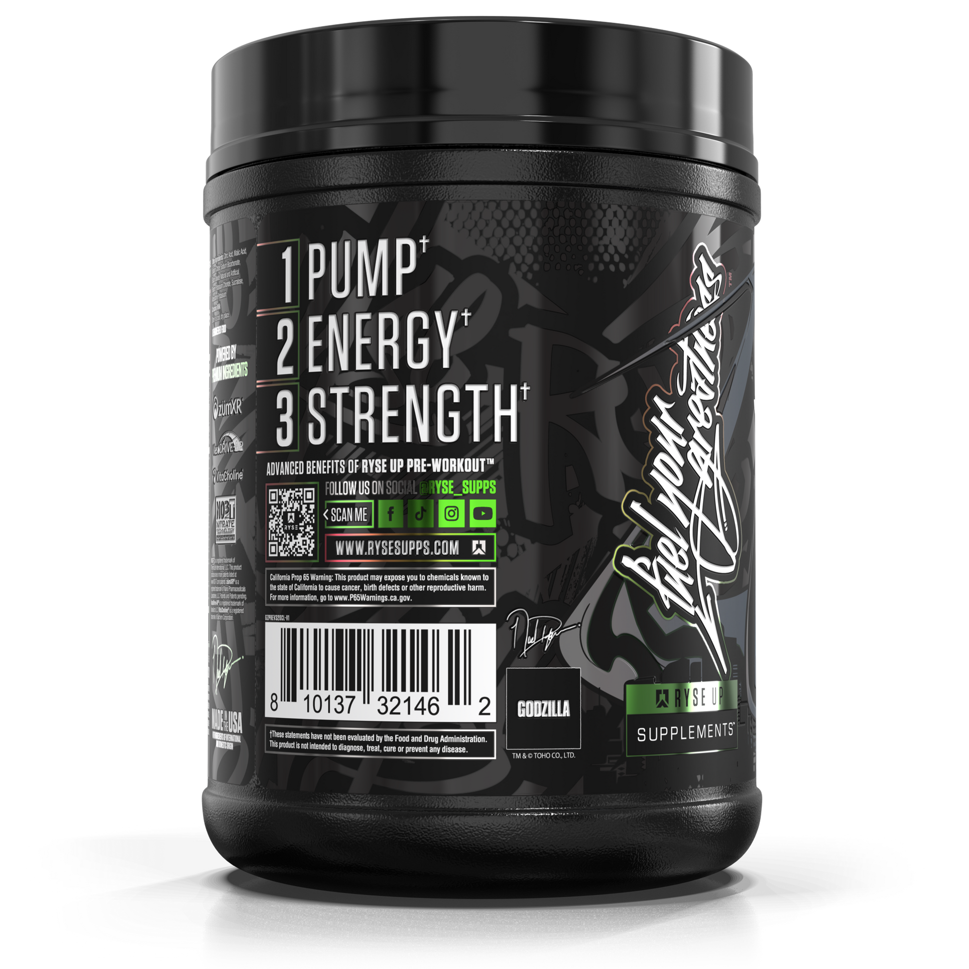 Godzilla Pre-Workout | RYSE Supps Cherry Limeade - RYSE Supplements
