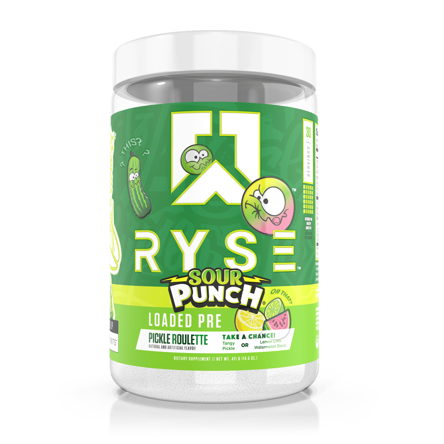 Loaded Pre Sour Punch® Pickle Roulette (Rainbow) - RYSE Supplements