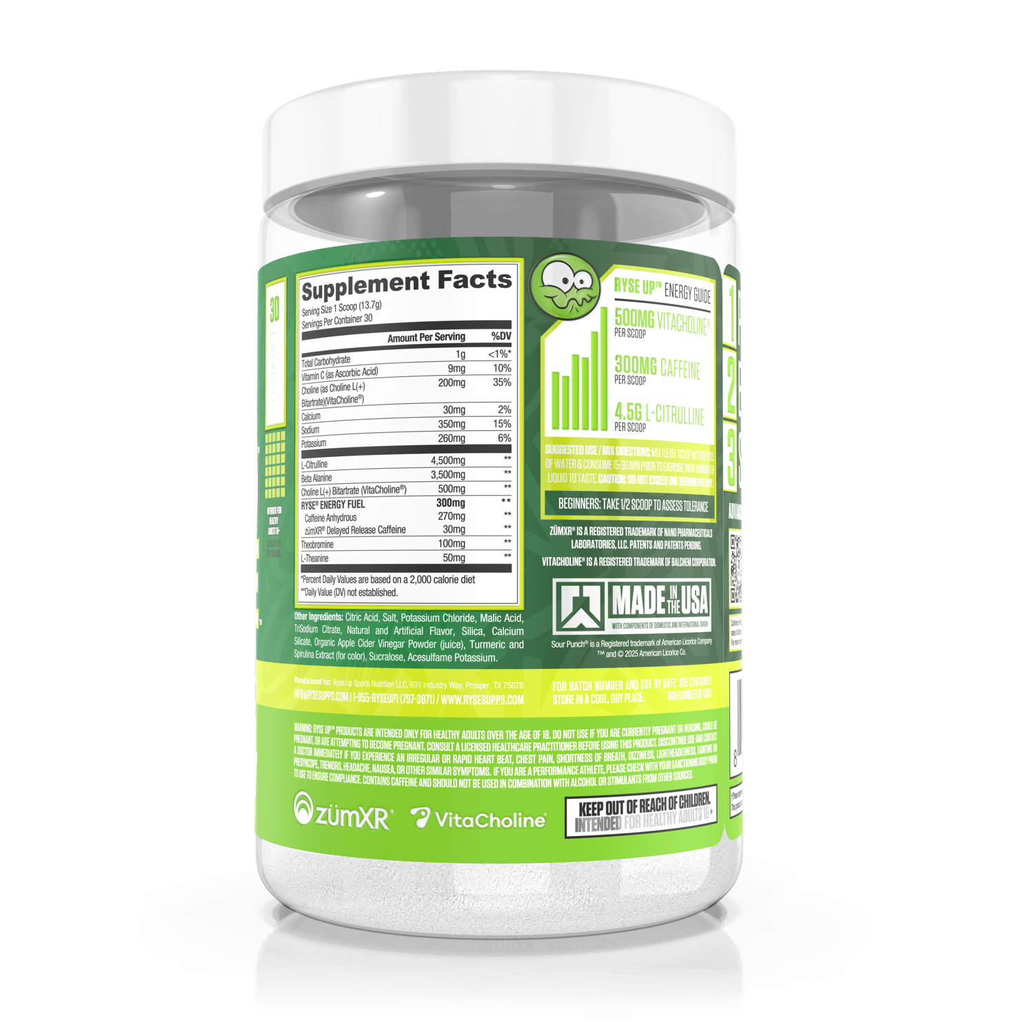 Loaded Pre Sour Punch® Pickle Roulette (Rainbow) - RYSE Supplements