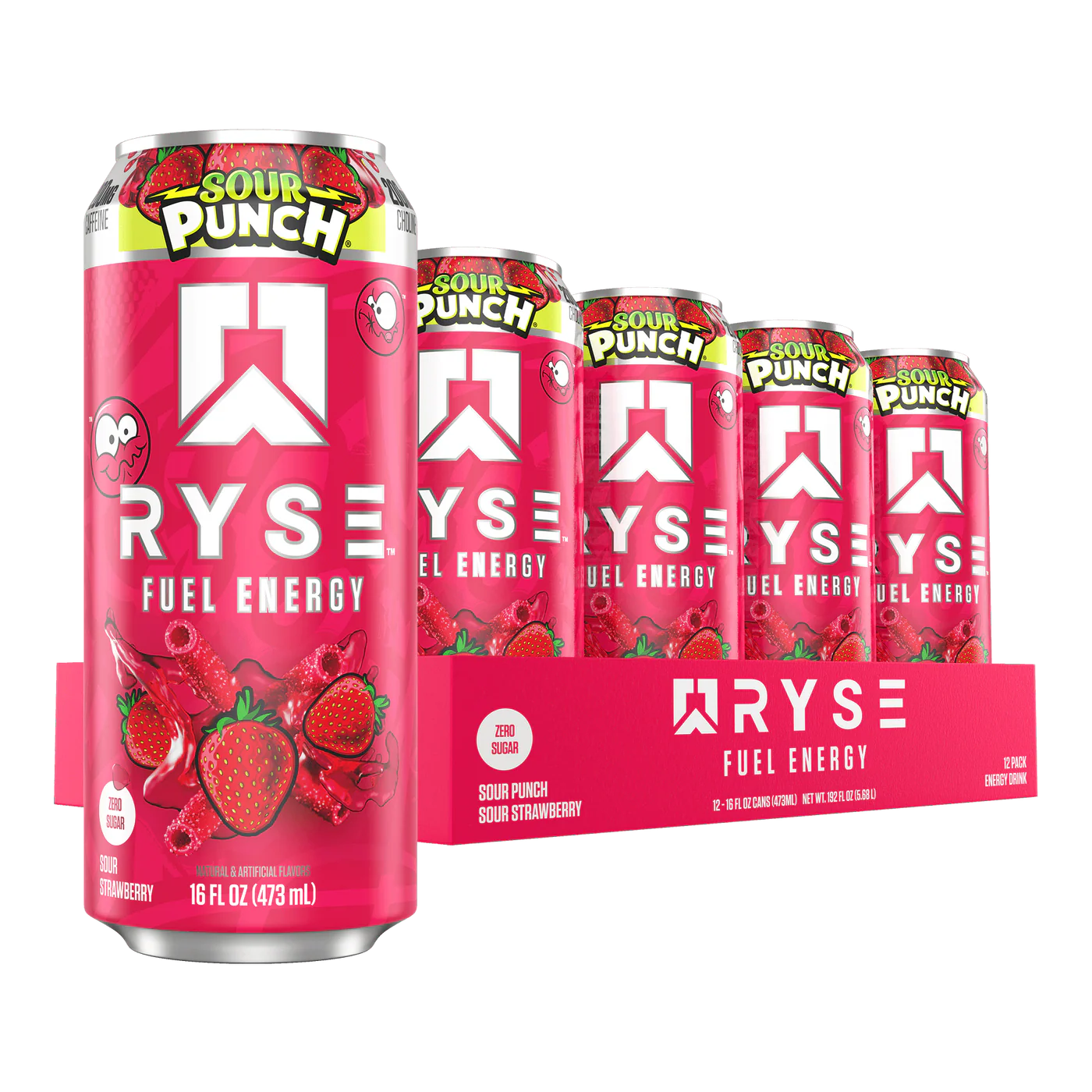 RYSE Fuel Energy Drink 16 fl oz Cans (12-Pack) Cherry Limeade - RYSE Supplements