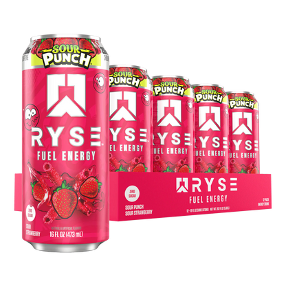 RYSE Fuel Energy Drink 16 fl oz Cans (12-Pack) Cherry Limeade - RYSE Supplements