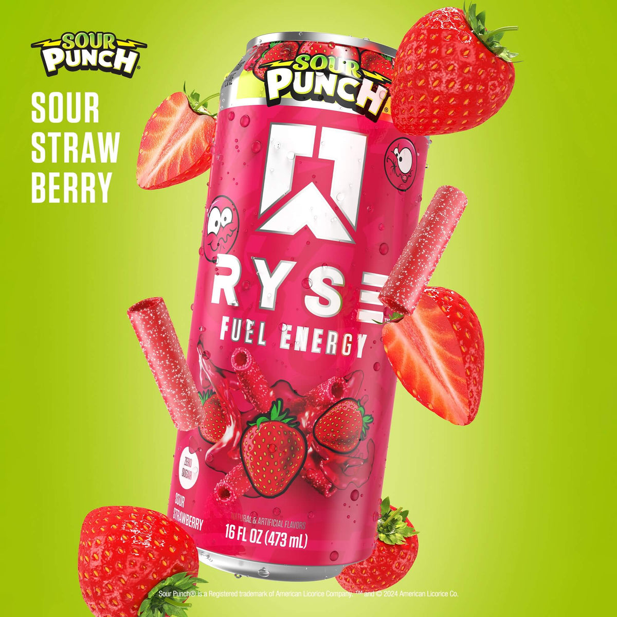 RYSE Fuel Energy Drink 16 fl oz Cans (12-Pack) Cherry Limeade - RYSE Supplements