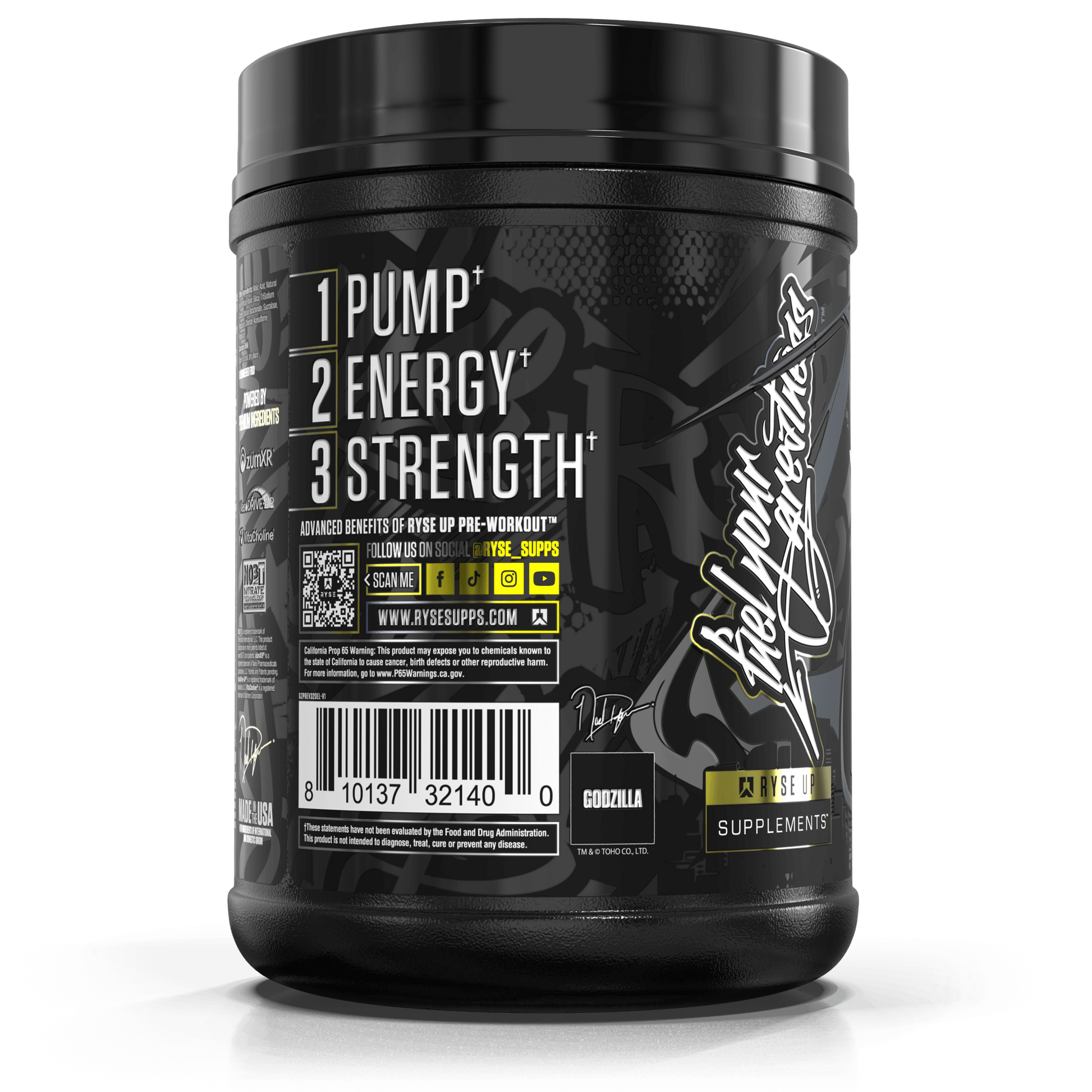 Godzilla Pre-Workout | RYSE Supps Electric Lemonade - RYSE Supplements