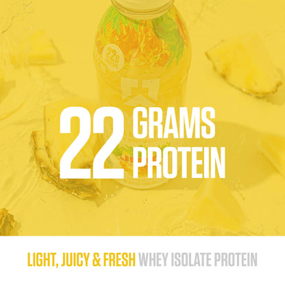 Clear Whey RTD Protein (12 Pack) Island Pineapple Protein Drink - RYSE Supplements