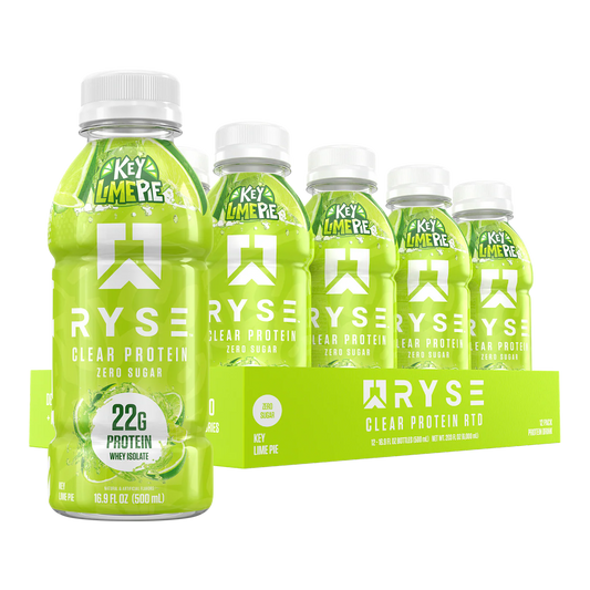 Clear Whey RTD Protein (12 Pack) Key Lime Pie Protein Drink - RYSE Supplements