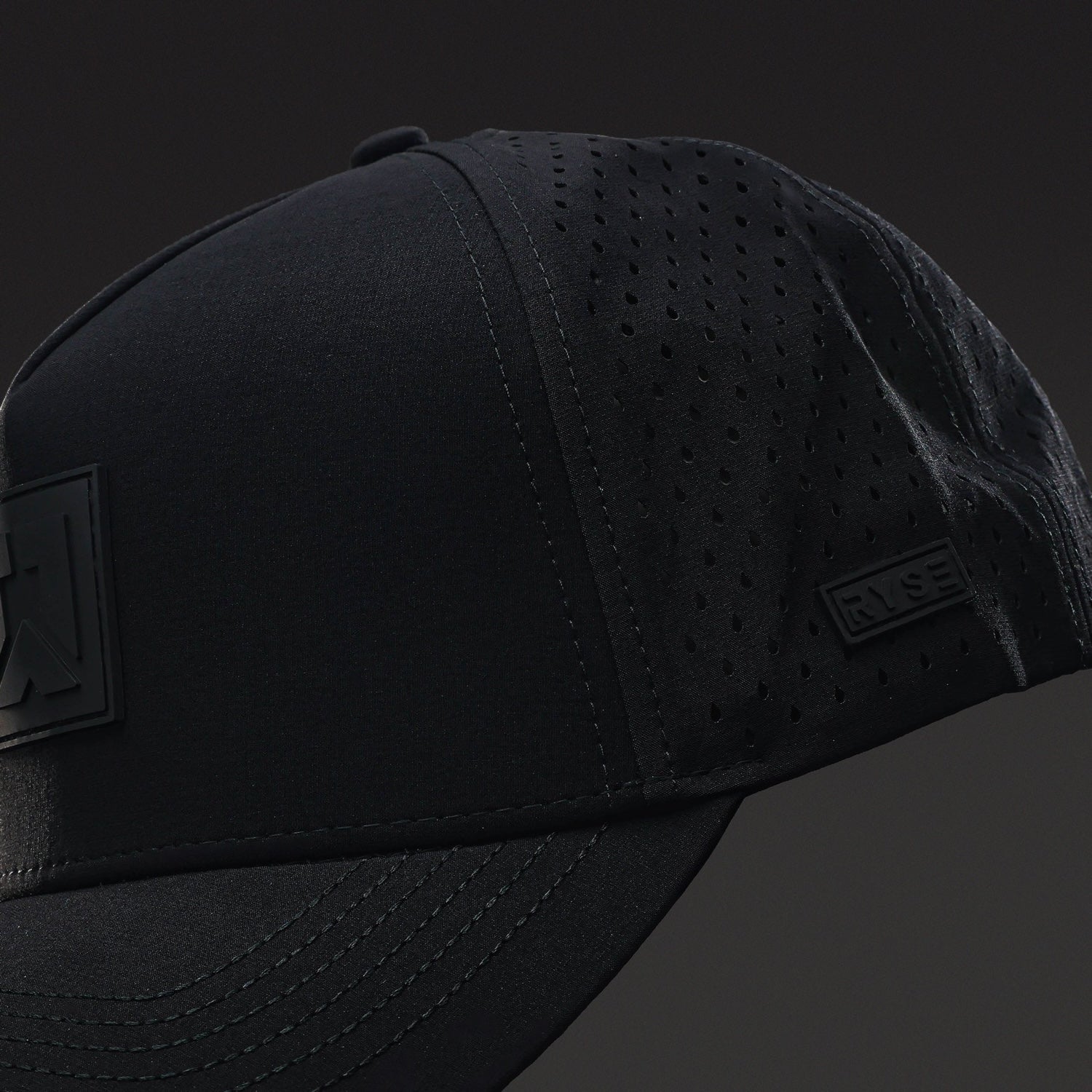 RYSE ICON Performance Hat | RYSE Supps Black / Black - RYSE Supplements