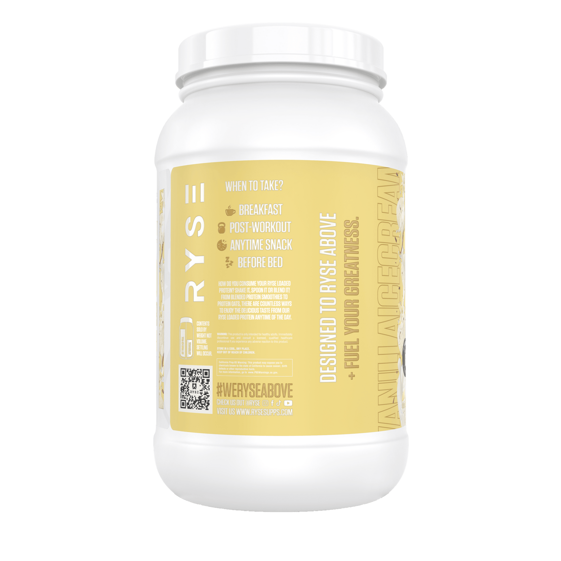 Loaded Protein Vanilla Ice Cream - RYSE Supplements