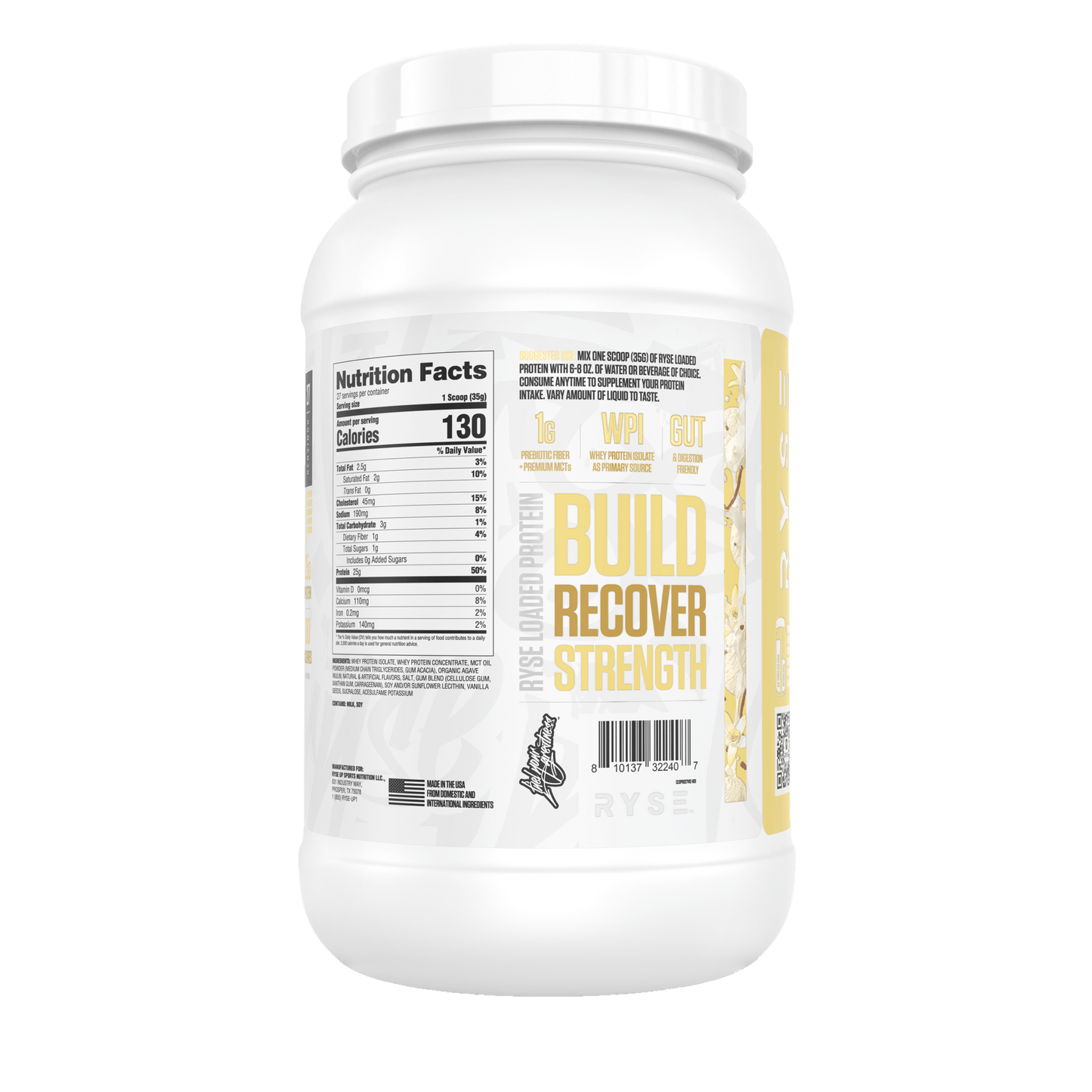 Loaded Protein Vanilla Ice Cream - RYSE Supplements