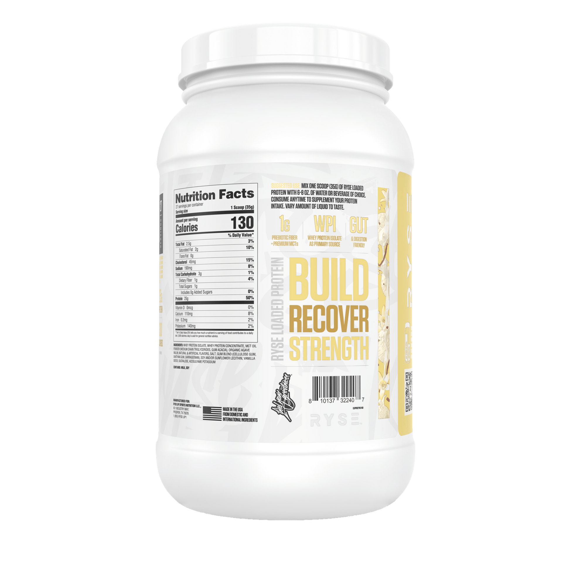 Loaded Protein Vanilla Ice Cream - RYSE Supplements