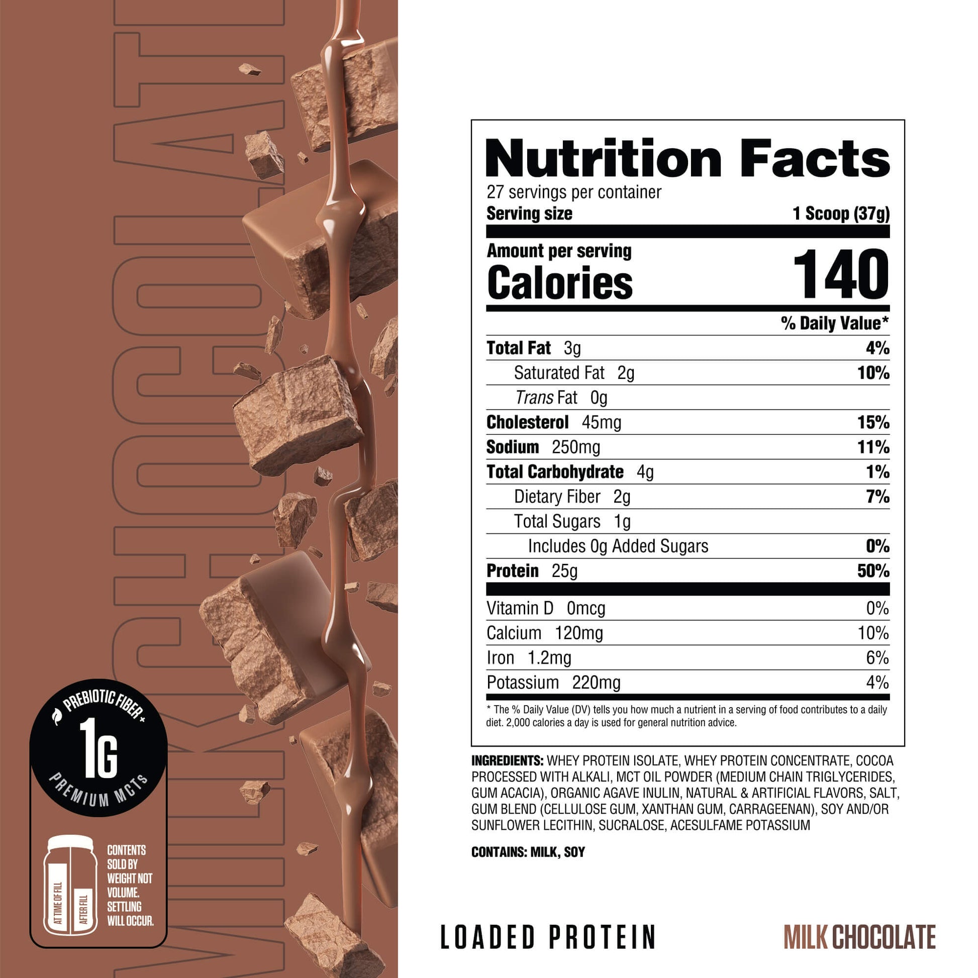 Loaded Protein Milk Chocolate - RYSE Supplements