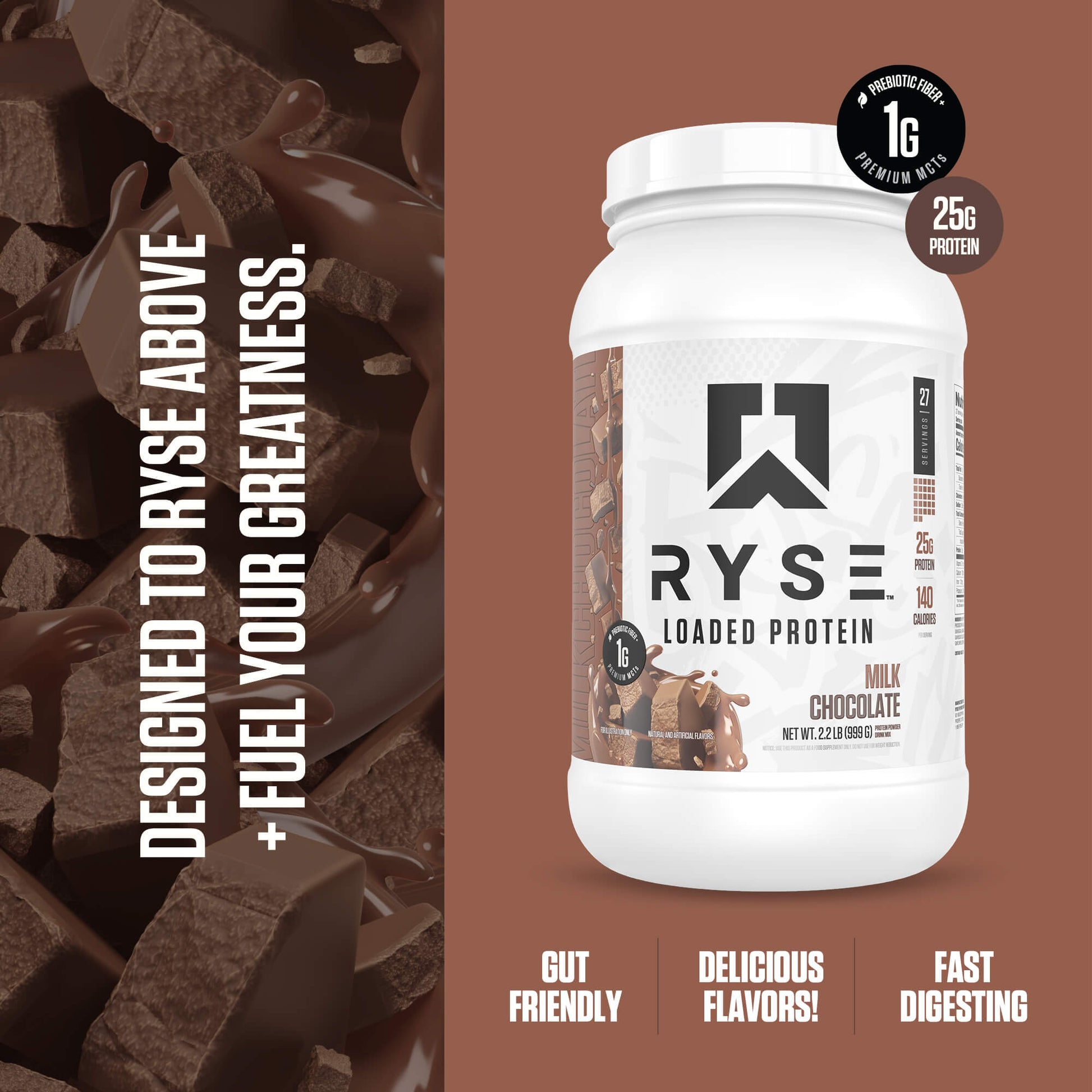 Loaded Protein Milk Chocolate - RYSE Supplements