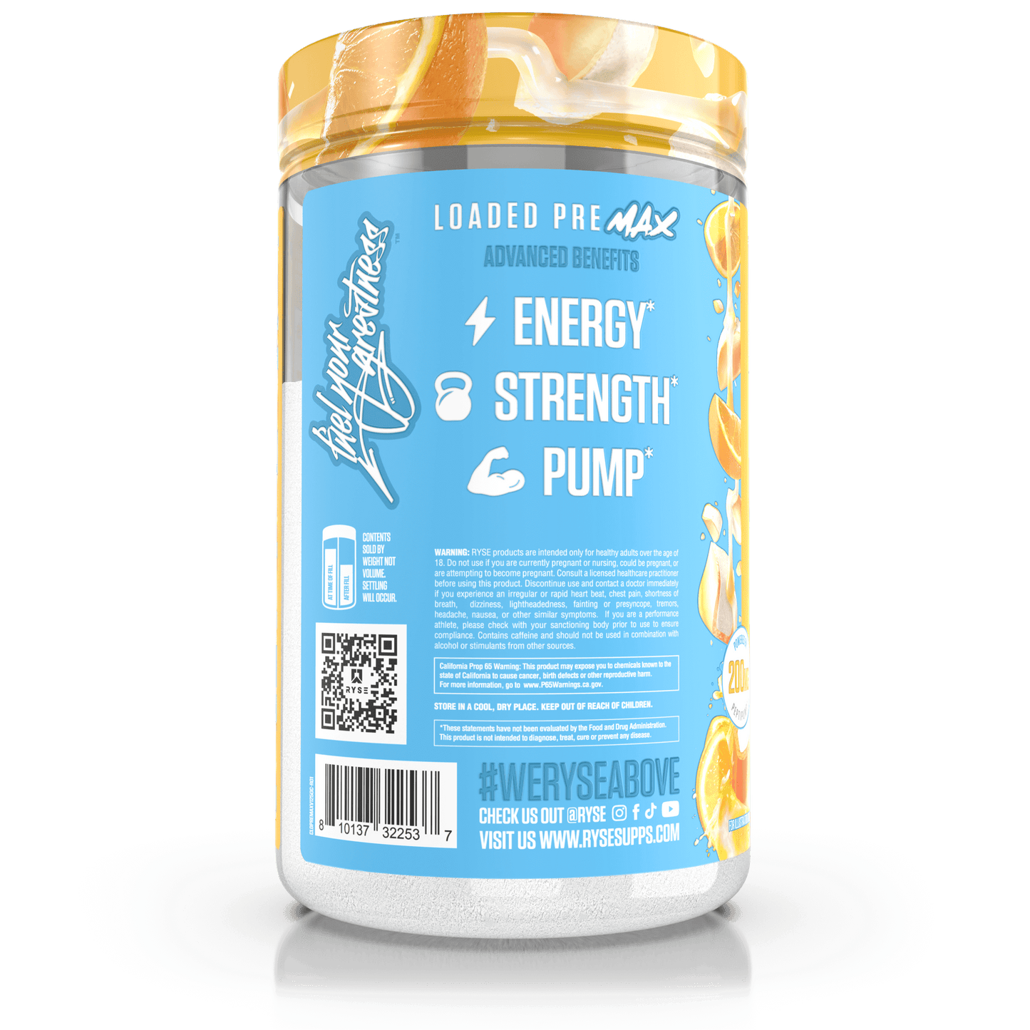 Loaded Pre Max Orange Cream - RYSE Supplements
