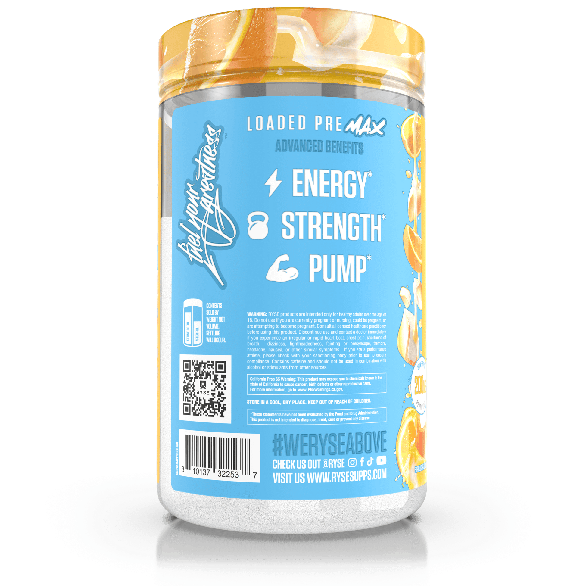 Loaded Pre Max Orange Cream - RYSE Supplements