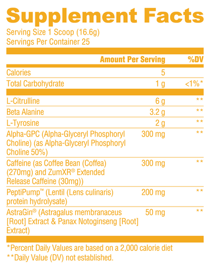 Loaded Pre Max Orange Cream - RYSE Supplements