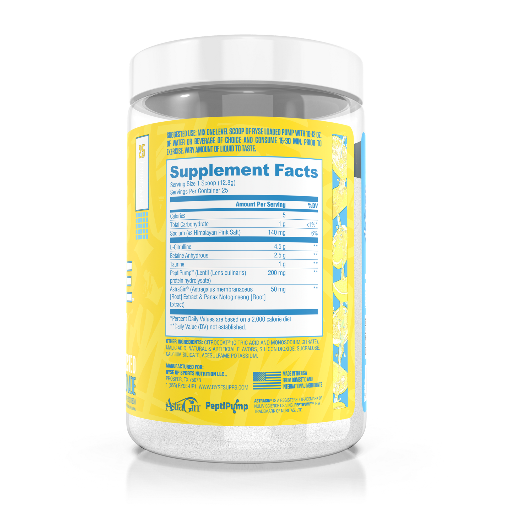 Loaded Pump Frosted Lemonade - RYSE Supplements