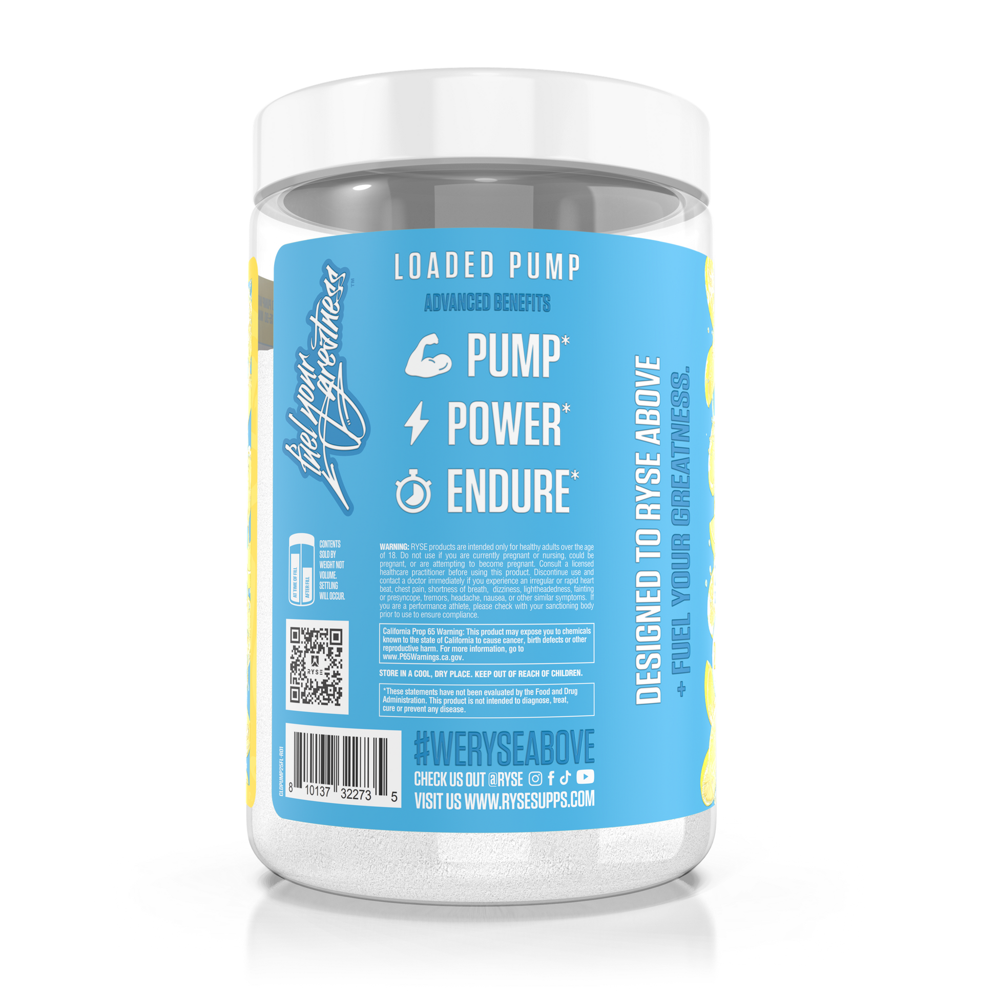 Loaded Pump Frosted Lemonade - RYSE Supplements