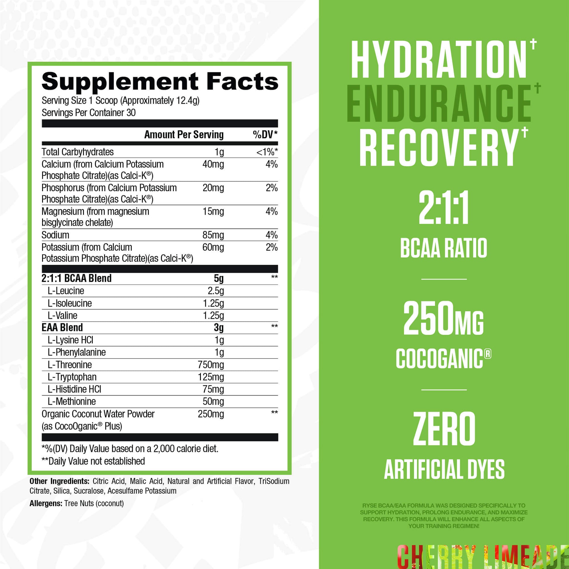 BCAA + EAA Cherry Limeade - RYSE Supplements